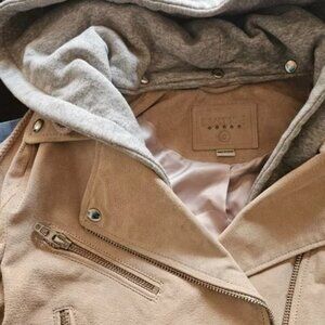 Blank NYC Suede Moto Jacket w/ Hood